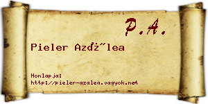 Pieler Azálea névjegykártya